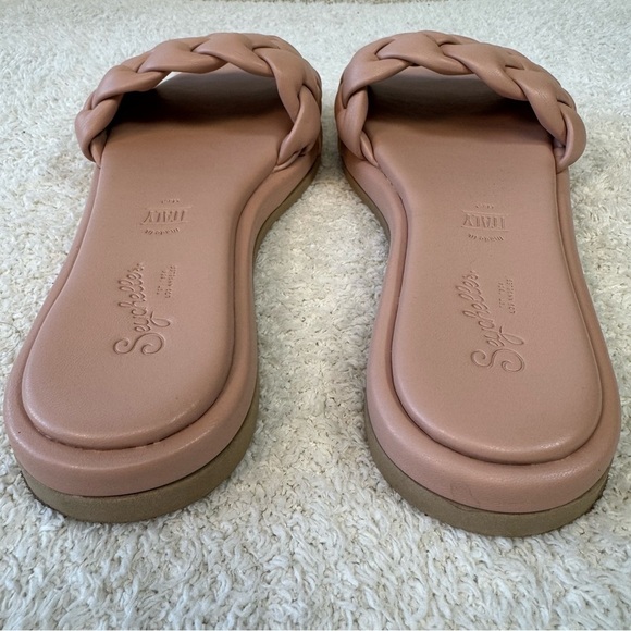 Seychelles Bellisima chunky braided blush slides sandals dusty pink size 9 - Picture 5 of 9